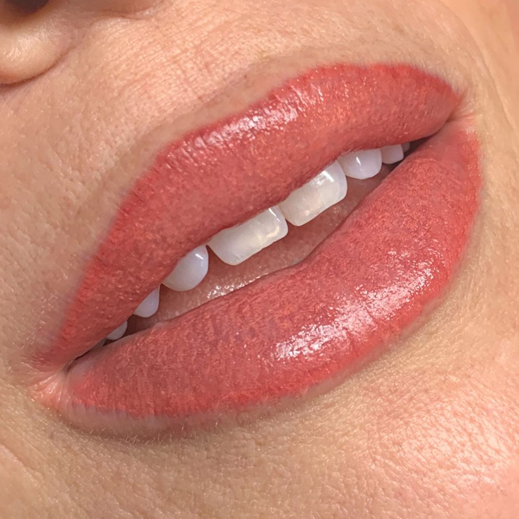 Lip tattoo service creating long-lasting, natural-looking lip color at Painted Lady Studios in Syracuse NY.